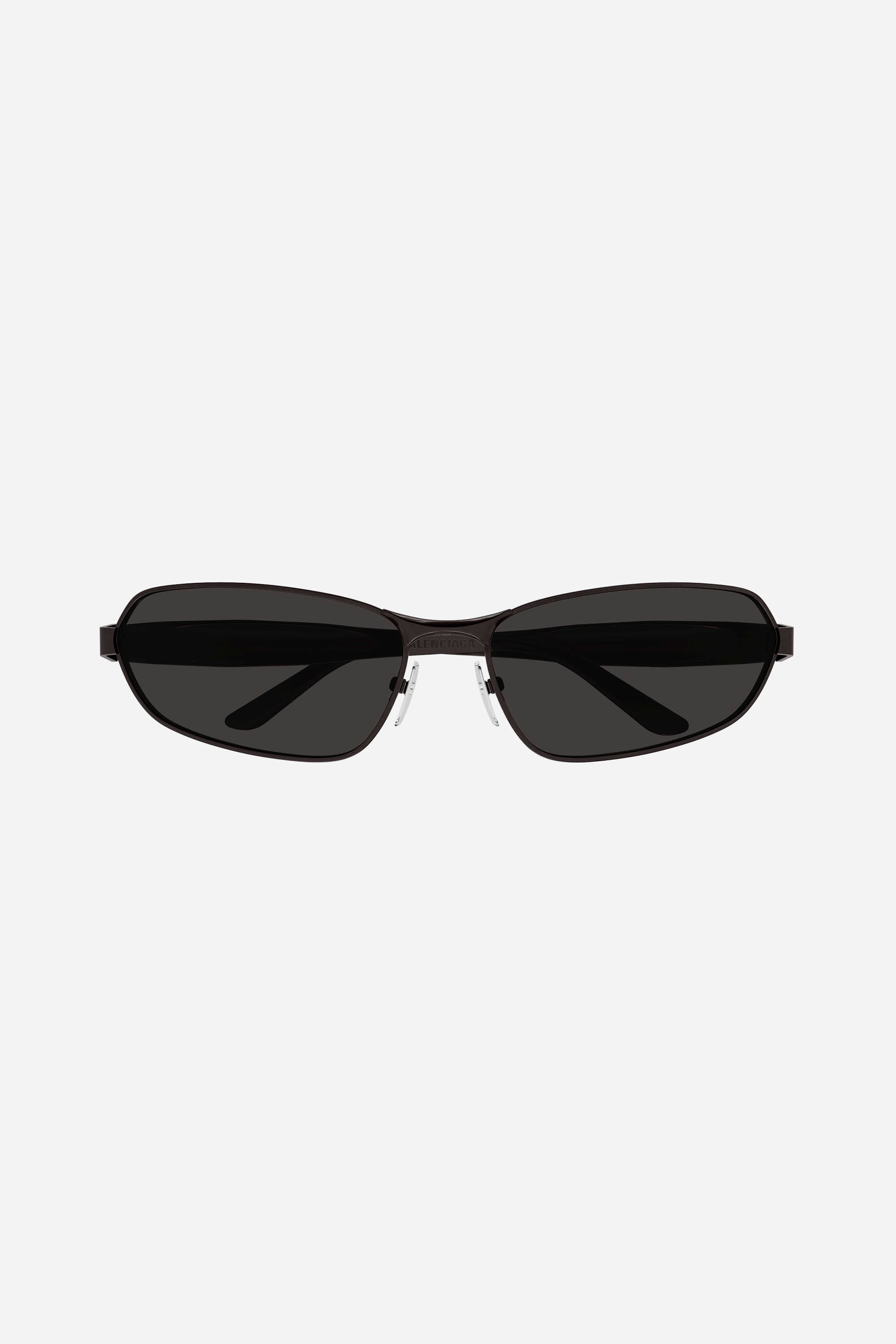 Unisex black metallic Balenciaga sunglasses