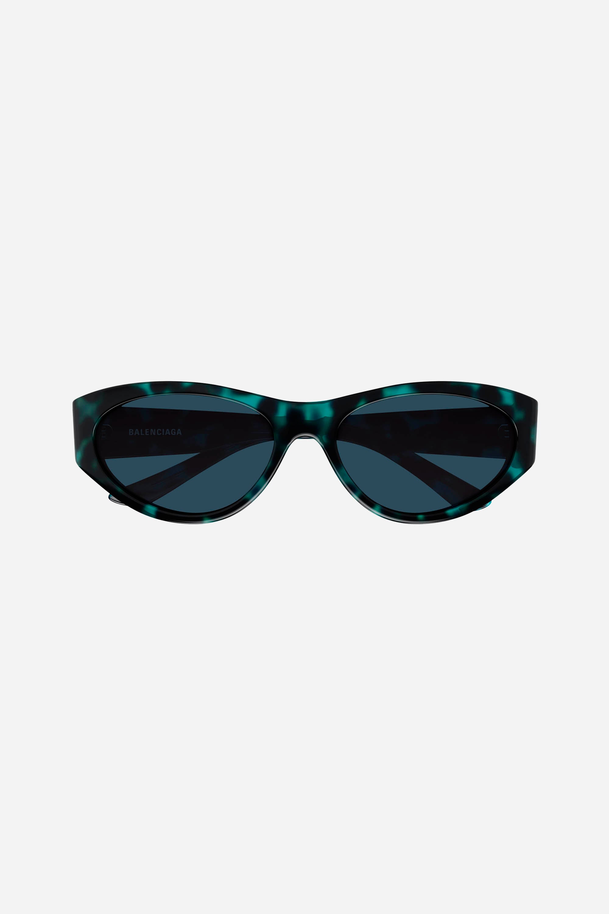 Blue cat-eye Balenciaga sunglasses with blue lense